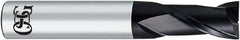 OSG - 3/4", 1-1/2" LOC, 3/4" Shank Diam, 4" OAL, 2 Flute, Solid Carbide Square End Mill - Single End, WXL Finish, 30° Helix, Centercutting, Right Hand Cut, Right Hand Flute - Benchmark Tooling