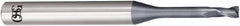 OSG - 4mm, 6mm LOC, 6mm Shank Diam, 80mm OAL, 2 Flute, Solid Carbide Square End Mill - Single End, WXL Finish, 30° Helix, Centercutting, Right Hand Cut, Right Hand Flute - Benchmark Tooling