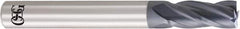 OSG - 1.5mm, 4mm LOC, 4mm Shank Diam, 40mm OAL, 4 Flute, Solid Carbide Square End Mill - Single End, WXL Finish, 30° Helix, Centercutting, Right Hand Cut, Right Hand Flute - Benchmark Tooling