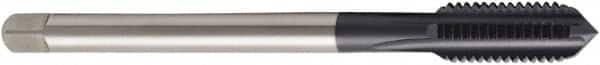 Seco - M27x3.00 Metric 6HX 4 Flute TiAlN Finish Powdered Metal Straight Flute Machine Tap - Modified Bottoming, Right Hand Thread, 160mm OAL, 38mm Thread Length, H6 Limit, Oversize - Benchmark Tooling