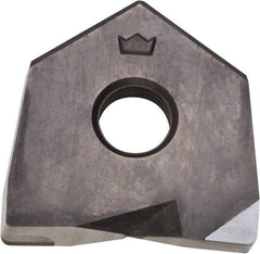 Millstar - BDS25 Grade CM10 CBN Milling Insert - Uncoated, 0.16" Thick, 25mm Inscribed Circle, 2mm Corner Radius - Benchmark Tooling
