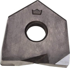 Millstar - BDS1 Grade CM10 PCD Milling Insert - Uncoated, 0.16" Thick, 1" Inscribed Circle, 1/32" Corner Radius - Benchmark Tooling