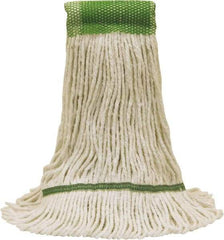 O-Cedar - 5" Green Head Band, Medium Blended Fiber Loop End Mop Head - 4 Ply - Benchmark Tooling