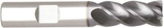 Niagara Cutter - 1", 4 Flute, Single End, Solid Carbide, 0.12" Corner Radius End Mill - 4" OAL, Right Hand Flute, 1" LOC, Right Hand Cut - Benchmark Tooling