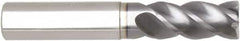 Niagara Cutter - 3/8", 4 Flute, Single End, Solid Carbide, 0.02" Corner Radius End Mill - 3" OAL, Right Hand Flute, 3/4" LOC, Right Hand Cut, 1-1/8" Extended Reach - Benchmark Tooling