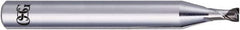 OSG - 1mm, 2 Flute, CBN, 0.2mm Corner Radius End Mill - 45mm OAL, 30° Helix, Right Hand Flute, 0.6mm LOC, Right Hand Cut, - Benchmark Tooling