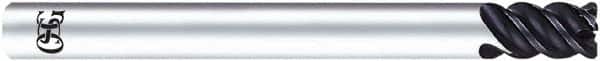 OSG - 3/8", 4 Flute, Solid Carbide, 0.02" Corner Radius End Mill - 3" OAL, 45° Helix, Right Hand Flute, 1" LOC, Right Hand Cut - Benchmark Tooling