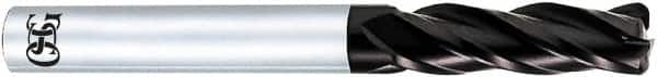 OSG - 8mm, 4 Flute, Solid Carbide, 0.5mm Corner Radius End Mill - 100mm OAL, 30° Helix, Right Hand Flute, 19mm LOC, Right Hand Cut - Benchmark Tooling