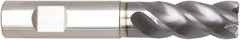 Niagara Cutter - 3/8", 4 Flute, Single End, Solid Carbide, 0.02" Corner Radius End Mill - 3" OAL, Right Hand Flute, 3/4" LOC, Right Hand Cut, 1-1/8" Extended Reach - Benchmark Tooling