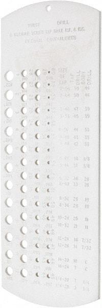 SPI - Drill Gages Minimum Hole Size (Wire): #60 Maximum Hole Size (Wire): #1 - Benchmark Tooling