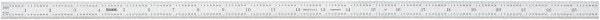 SPI - 24" Long, 1/100, 1/64, 1/32, 1/10" Graduation, Flexible Steel Rule - 5R Graduation Style, Satin Chrome Finish - Benchmark Tooling