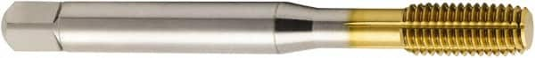 Seco - #10-24 UNC 2BX H6 Thread Limit Modified Bottoming Thread Forming Tap - Vanadium High Speed Steel, TiN Finish, 70mm OAL, 13mm Thread Length, Right Hand Thread - Benchmark Tooling