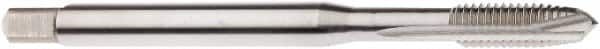 Seco - M3x0.50 Metric, 2 Flute, Bright Finish, Cobalt Spiral Point Tap - Plug Chamfer, Right Hand Thread, 56mm OAL, 9mm Thread Length, 3.5mm Shank Diam, 6H Class of Fit - Exact Industrial Supply