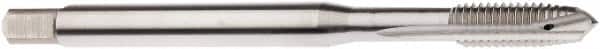 Seco - M6x1.00 Metric, 3 Flute, Bright Finish, Cobalt Spiral Point Tap - Plug Chamfer, Right Hand Thread, 80mm OAL, 0.5906" Thread Length, 6mm Shank Diam, 6H Class of Fit - Exact Industrial Supply