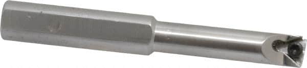 Hertel - 0.438" Min Bore Diam, 3-3/4" OAL, 1/2" Shank Diam, HBBQ Indexable Boring Bar - 1-7/8" Max Bore Depth, TPC.. Insert, Screw Holding Method - Benchmark Tooling