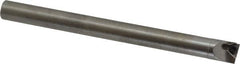 Hertel - 0.563" Min Bore Diam, 6" OAL, 1/2" Shank Diam, HBBQ Indexable Boring Bar - 2" Max Bore Depth, TPC.. Insert, Screw Holding Method - Benchmark Tooling