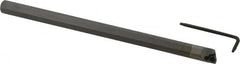 Hertel - 0.415" Min Bore Diam, 6" OAL, 3/8" Shank Diam, HBBQ Indexable Boring Bar - 3-3/4" Max Bore Depth, WPGT Insert, Screw Holding Method - Benchmark Tooling