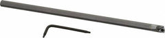Hertel - 0.285" Min Bore Diam, 6" OAL, 1/4" Shank Diam, HBBG Indexable Boring Bar - 2-1/2" Max Bore Depth, WPGT Insert, Screw Holding Method - Benchmark Tooling