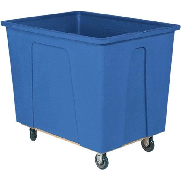 Wesco Industrial Products - 350 Lb Load Capacity, 4 Bushels, Plastic Box Truck - 21" Wide x 32" Long x 21-1/2" High, Blue - Benchmark Tooling