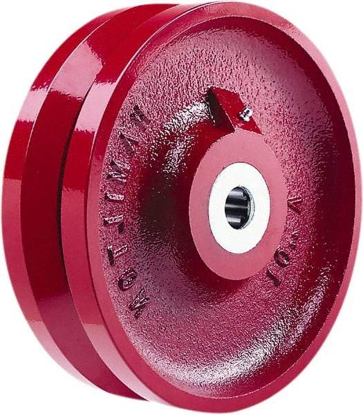 Hamilton - 10 Inch Diameter x 3 Inch Wide, Cast Iron Caster Wheel - 3,000 Lb. Capacity, 3-1/4 Inch Hub Length, 1-1/4 Inch Axle Diameter, Straight Roller Bearing - Benchmark Tooling