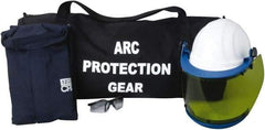 PRO-SAFE - Size L, 2 HRC, Arc Flash Clothing Kit - 12 cal per Sq cm, Hard Cap Protection - Benchmark Tooling