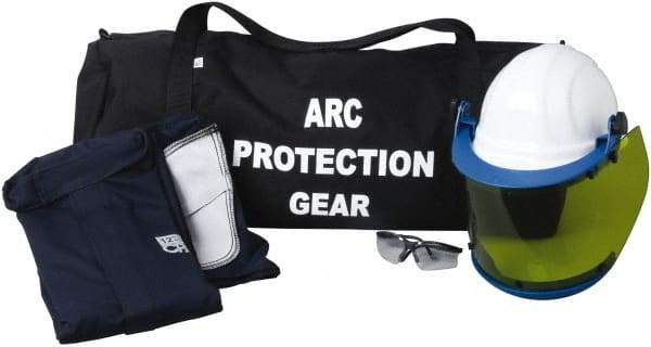 PRO-SAFE - Size XL, 2 HRC, Arc Flash Clothing Kit - 12 cal per Sq cm, Hard Cap Protection - Benchmark Tooling