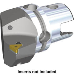 Kennametal - Left Hand Cut, Size KM40, TN.. Insert Compatiblity, Internal or External Modular Turning & Profiling Cutting Unit Head - 27mm Ctr to Cutting Edge, 40mm Head Length, Through Coolant, Series Kenlever - Benchmark Tooling