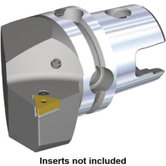 Kennametal - Right Hand Cut, Size KM40, TN.. Insert Compatiblity, Modular Turning & Profiling Cutting Unit Head - 27mm Ctr to Cutting Edge, 40mm Head Length, Through Coolant, Series Kenlever - Benchmark Tooling