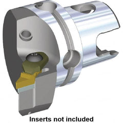 Kennametal - VBMR.. Insert, 40mm Head Length, Modular Grooving Cutting Unit Head - Right Hand Cut, System Size KM40, Through Coolant, Series Top Notch - Benchmark Tooling