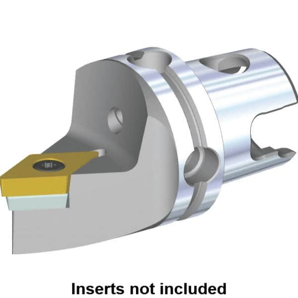 Kennametal - Neutral Cut, Size KM40, DC.. Insert Compatiblity, Modular Turning & Profiling Cutting Unit Head - 45mm Head Length, Through Coolant, Series S-Clamping - Benchmark Tooling