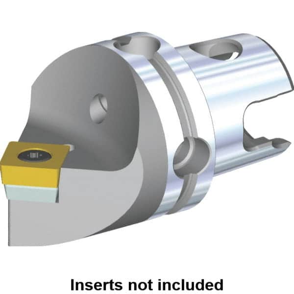 Kennametal - Neutral Cut, Size KM40, SC.. Insert Compatiblity, Modular Turning & Profiling Cutting Unit Head - 40mm Head Length, Through Coolant, Series S-Clamping - Benchmark Tooling