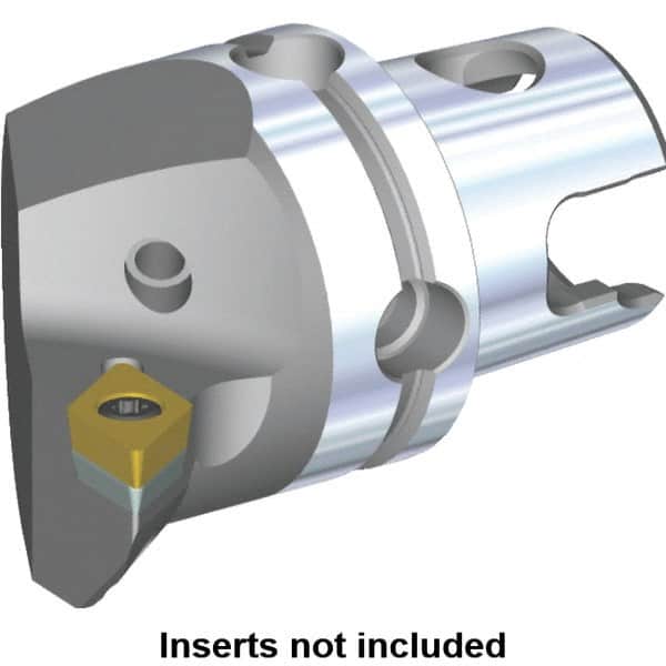 Kennametal - Right Hand Cut, Size KM40, DC.. Insert Compatiblity, Internal or External Modular Turning & Profiling Cutting Unit Head - 27mm Ctr to Cutting Edge, 40mm Head Length, Through Coolant, Series S-Clamping - Benchmark Tooling