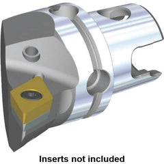 Kennametal - Left Hand Cut, Size KM40, DC.. Insert Compatiblity, Internal or External Modular Turning & Profiling Cutting Unit Head - 27mm Ctr to Cutting Edge, 40mm Head Length, Through Coolant, Series S-Clamping - Benchmark Tooling