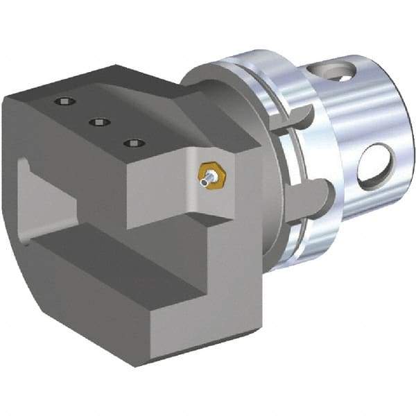 Kennametal - Left Hand Cut, Size KM4X100, Modular Turning & Profiling Cutting Unit Head - 108mm Head Length, Through Coolant - Benchmark Tooling