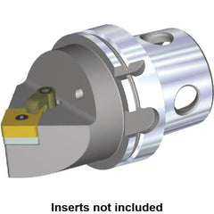 Kennametal - Neutral Cut, Size KM4X100, SN.. Insert Compatiblity, Modular Turning & Profiling Cutting Unit Head - 100mm Head Length, Through Coolant - Benchmark Tooling