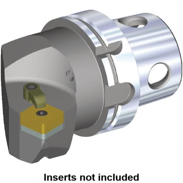 Kennametal - Right Hand Cut, Size KM4X100, SN.. Insert Compatiblity, Internal or External Modular Turning & Profiling Cutting Unit Head - 63mm Ctr to Cutting Edge, 100mm Head Length, Through Coolant - Benchmark Tooling