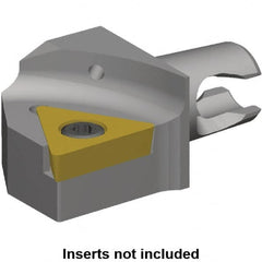 Kennametal - Right Hand Cut, Size KM16, TC.. Insert Compatiblity, Modular Turning & Profiling Cutting Unit Head - 10mm Ctr to Cutting Edge, 20mm Head Length, Through Coolant, Series KM Micro - Benchmark Tooling