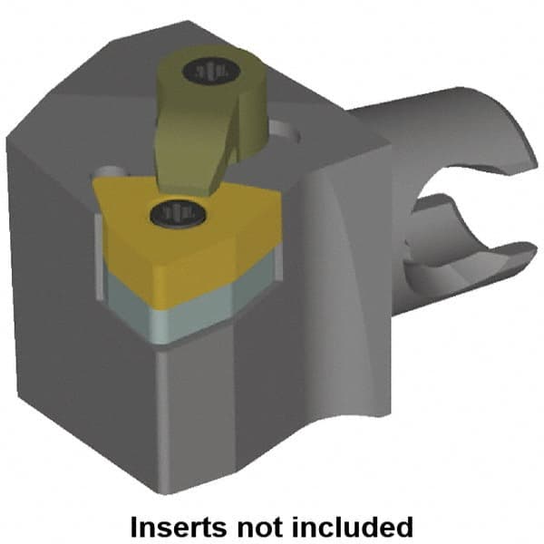 Kennametal - Right Hand Cut, Size KM20, WN.. Insert Compatiblity, Modular Turning & Profiling Cutting Unit Head - 12.5mm Ctr to Cutting Edge, 25mm Head Length, Series KM Mini - Benchmark Tooling