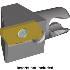 Kennametal - Right Hand Cut, Size KM16, KPJ15ER.. Insert Compatiblity, Modular Turning & Profiling Cutting Unit Head - 10mm Ctr to Cutting Edge, 20mm Head Length, Series KM Micro & Kenna Precision - Benchmark Tooling