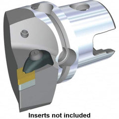 Kennametal - Left Hand Cut, Size KM40, DN.. Insert Compatiblity, Modular Turning & Profiling Cutting Unit Head - 27mm Ctr to Cutting Edge, 50mm Head Length, Through Coolant, Series Kenclamp - Benchmark Tooling