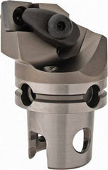 Kennametal - Right Hand Cut, Size KM40, CN.. Insert Compatiblity, Internal or External Modular Turning & Profiling Cutting Unit Head - 27mm Ctr to Cutting Edge, 45mm Head Length, Through Coolant, Series Kenclamp - Benchmark Tooling