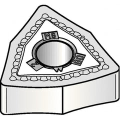Kennametal - WNMG431 MS Grade KCU10 Carbide Turning Insert - TiAlN Finish, 80° Trigon, 1/2" Inscr Circle, 3/16" Thick, 1/64" Corner Radius - Benchmark Tooling
