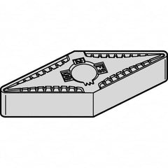 Kennametal - VNGG330.5 FS Grade KCU10 Carbide Turning Insert - TiAlN Finish, 35° Diamond, 3/8" Inscr Circle, 3/16" Thick, 0.008" Corner Radius - Benchmark Tooling