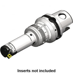 Kennametal - Neutral Hand Cut, 65mm Min Bore Diam, Size KM50TS Modular Boring Cutting Unit Head - 5.0394" Max Bore Depth, Through Coolant - Benchmark Tooling