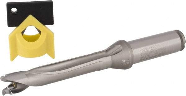 Kennametal - 13.1 to 13.49mm Diam, 5xD, 67.56mm Max Depth, 15.88mm Shank Diam, 3.41" Flute, 139.95mm OAL, Replaceable Tip Drill - P Seat Size, KTIP Toolholder, Series KenTIP - Benchmark Tooling