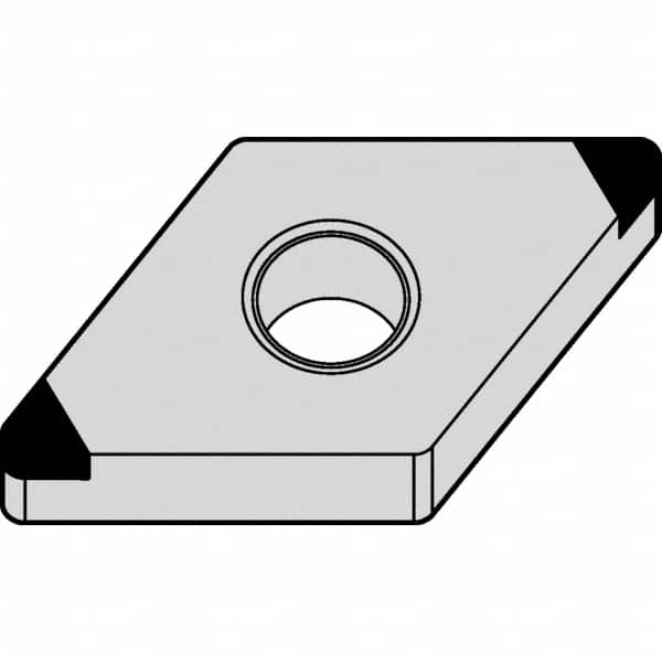 Kennametal - DNGA432 MT Grade KBH20 PCBN Turning Insert - Uncoated, 55° Diamond, 1/2" Inscr Circle, 3/16" Thick, 1/32" Corner Radius - Benchmark Tooling