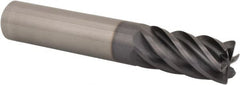 Kennametal - 14mm, 6 Flute, Single End, Solid Carbide, 0.75mm Corner Radius End Mill - 83mm OAL, 38° Helix, Right Hand Flute, 26mm LOC, Right Hand Cut - Benchmark Tooling