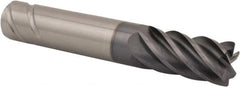 Kennametal - 16mm, 6 Flute, Single End, Solid Carbide, 0.75mm Corner Radius End Mill - 92mm OAL, 38° Helix, Right Hand Flute, 32mm LOC, Right Hand Cut - Benchmark Tooling