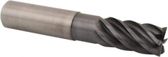 Kennametal - 20mm, 6 Flute, Single End, Solid Carbide, 0.5mm Corner Radius End Mill - 115mm OAL, 38° Helix, Right Hand Flute, 38mm LOC, Right Hand Cut, 60mm Extended Reach - Benchmark Tooling