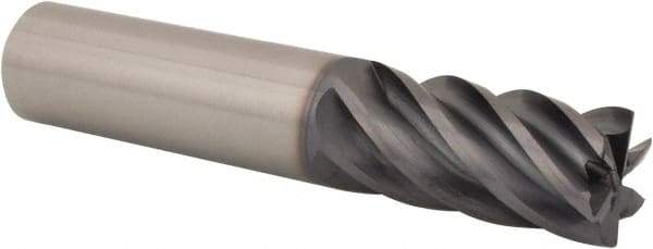 Kennametal - 20mm, 6 Flute, Single End, Solid Carbide, 0.75mm Corner Radius End Mill - 104mm OAL, 38° Helix, Right Hand Flute, 38mm LOC, Right Hand Cut - Benchmark Tooling
